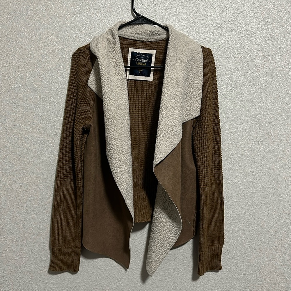 Brown cardigan